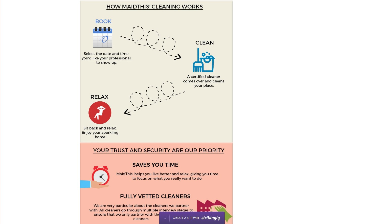 Strikingly MaidThis Cleaning Infographic Strikingly MaidThis Cleaning Infographic